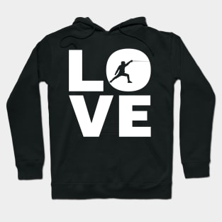 Love Fencing Gift For Fencers Hoodie